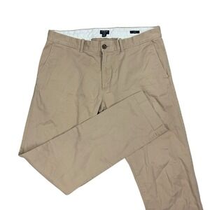 J Crew Pants Mens‎ 34x34 Flex Slim Fit Chino Casual Stretch Flat Front Tan Khaki